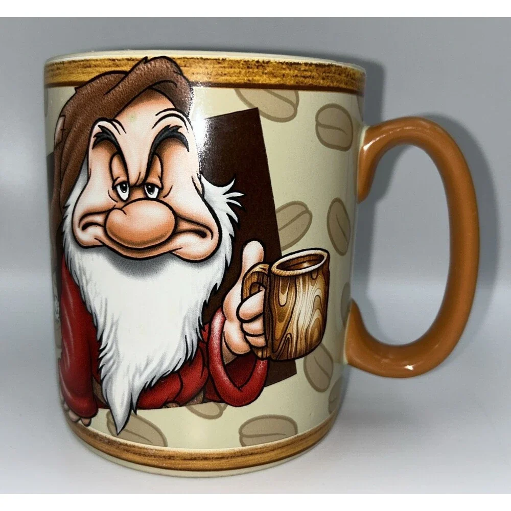 Disney Wake Up Grumpy Coffee Mug Oversized 26 oz Extra Large Seven Dwarfs
